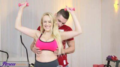 Fitness Rooms Big boobs babes suck and fuck trainers big hard cock - veryfreeporn.com