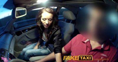 Adele Sunshine craves my hard cock in her tight pussy in a fake taxi ride - sexu.com - Czech Republic