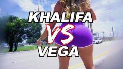 Mia Khalifa - Mia Khalifa and Julianna Vega take on a big ass monster in a hardcore Muslim vs Arab wrestling match! - sexu.com